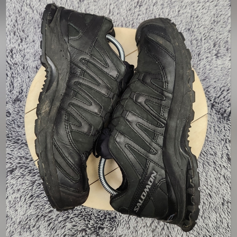 Salomon Leather Upper Ltd Edition ContraGrip Trail Running Shoes Women's Size 9 - Picture 6 of 9